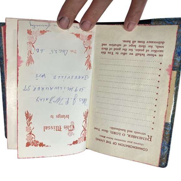 1957 Saint Joseph Catholic Missal Hardcover Vintage Prayer & Sunday Readings - Picture 10 of 11